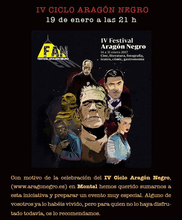 IV Festival Aragón Negro, 14 a 31 enero 2017